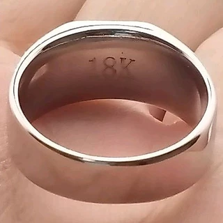 แหวนพลอยสแตนเลสยิงเลเซอร์ (ตี 18 K)