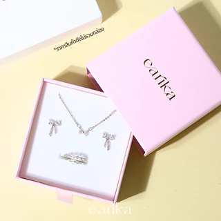 earika.earrings - 3 piece accessories set เซ็ตเครื่องประดับ 3 ชื้นชุบทองคำขาว เหมาะสำหรับคนแพ้ง่าย (ไม่มีกล่อง)
