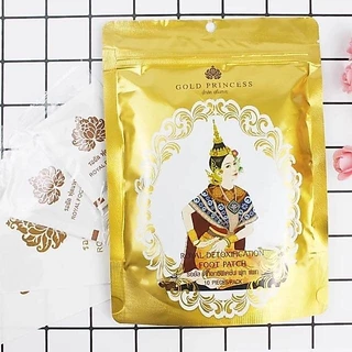 ❤️❤️ แผ่นแปะเท้า นางรำ Gold Princess Foot Patch (10 แผ่น/ซอง) 💓