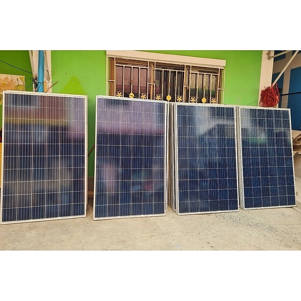 แผงโซล่าเซลล์250w ยี่ห้อJinko มือสองสภาพสวย