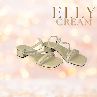 ELLY (FS_03)รองเท้าส้นสูง1.8นิ้ว size36-45 มาพร้อมสายรัดข้อเท้าเพชร ตัวรูดคริสตัล รองเท้าส้นสูงเพชร รองเท้าส้นสูงผู้หญิง