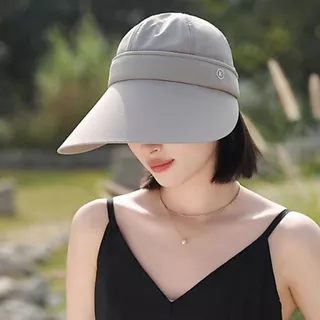 หมวกกันยูวี แคดดี้ปีกกว้าง ใส่ครึ่งใบได้ UV Protection Hat ปรับรอบหมวกได้ ปีกกว้าง 13.5 CM รุ่น K