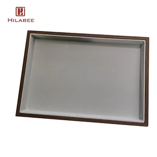 [hilabee] กํามะหยี่ถาดเครื่องประดับเคาน์เตอร์เพชรสร้อยข้อมือออแกไนเซอร์ซ้อนแว่นตา Trinket กล่องแสดงสําหรับแสดงผู้หญิงของขวัญร้าน