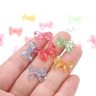 St. kunkka 30 ชิ้น 15*18mm อะคริลิคใสโบว์ลูกปัดแฟชั่น charm สามารถใช้สำหรับเครื่องประดับ DIY ทำสร้อยคอสร้อยข้อมือ