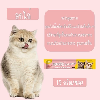ขนมเเมวเลีย 15g มี ขนมแมว 3 รสชาติ อาหารแมว ขนมแมวเลีย​ แมวเลีย อาหารแมวเลีย ขนมทาสแมว แสนอร่อย รสชาติอร่อยถูกใจน้องแมว