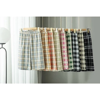 mystyle.99-กางเกงสก๊อตสั้น ผ้านิ่มยืด ใส่สบาย #350