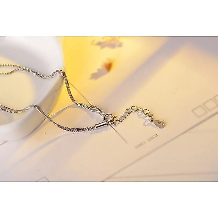 H36 Aura สร้อยคอ Cool Luxury เครื่องประดับ Simple Chain 2 ชั้น Tiatanum Ball ชั้น B16