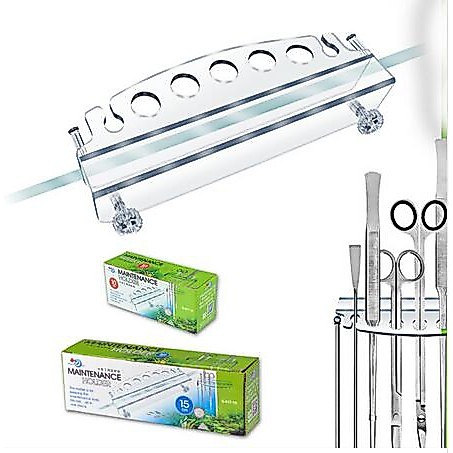 Aqua World อะคริลิค Aquarium Maintenance เครื่องมือผู้ถือ fish 水草工具纳架 15 ซม. 10 ซม. G-017-10 G-017-1