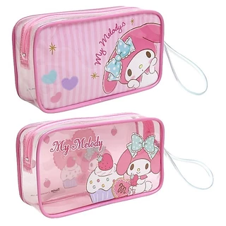 กระเป๋าดินสอ Kitty Cinnamoroll Kuromi Melody ลายลิขสิทธิ์แท้ Sanrio ขนาดใหญ่ 19.5x10.8 cm รุ่น 006