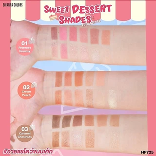 HF725 ซีเวนน่า คัลเลอร์ส สวีท ดิเซิร์ท เชดส์ อาย พาเลท อายแชโดว์ Sivanna Colors Sweet Dessert Shades Eye Palette