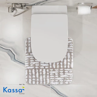 KASSA HOME พรมห้องน้ำ รุ่น BC-091UBR ขนาด 45 x 45 ซม. สีน้ำตาล