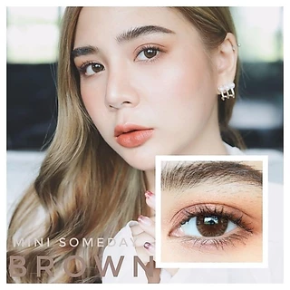 คอนแทคเลนส์ Mini Someday Brown/ Gray (Kitty Kawaii) ขนาดมินิ 🌷 ธรรมชาติ ตาหวาน