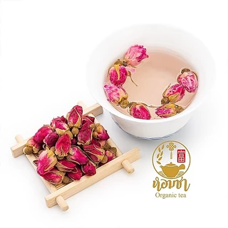 ชากุหลาบ ปลอดสาร กุหลาบอบแห้ง กุหลาบผิงหยิน Pingyin Rose Tea