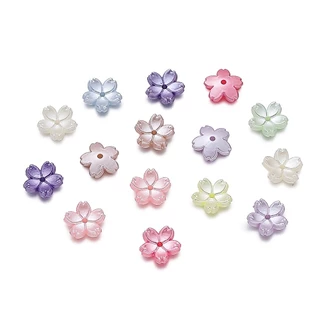ลูกปัดแก้วซากุระ 11mm ลูกปัดคั่น อุปกรณ์ DIY (10-50 ชิ้น) สำหรับ สร้อยข้อมือ สร้อยคอ และงานประดิษฐ์