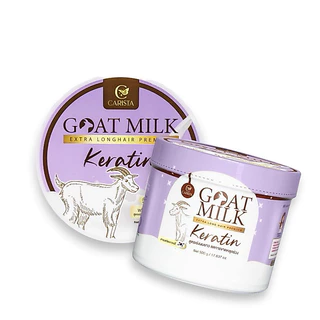 (กระปุกม่วง) เคราตินนมเเพะม่วง สูตรใหม่ เคราติน นำเข้า จากออสเตรเลีย Goatmilk #คาริสต้า