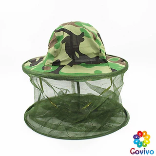Covivo หมวกปีกกว้างกันแมลง หมวกมุ้งเดินป่า Insect hat
