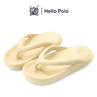 Hello Polo รองเท้าแตะผู้หญิง รองเท้าแตะลำลอง แบบหนีบ 4CMพื้นหนา สำหรับผู้ชายและผู้หญิง กันลื่น พื้นนิ่ม HP8022