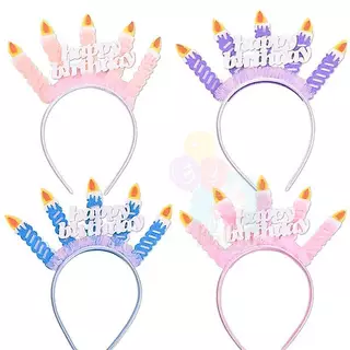 คาดผม Happy Birthday สำหรับวันเกิด เด็กและผู้ใหญ่ ที่คาดผมปาร์ตี้ สไตล์เกาหลี ถ่ายรูปน่ารัก (GP)