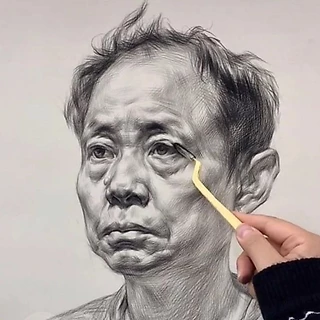 แท่งเกลี่ยดินสอพร้อมหัวฟองน้ำ Sketch Pencil Eraser แปรงฟองน้ำเกลี่ยดินสอ