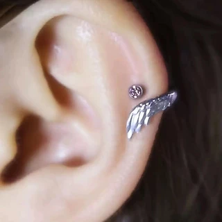Roselife 1PC คริสตัลโบว์ผีเสื้อ Star สกรู Pierced ต่างหูสําหรับผู้หญิงสาวแฟชั่นหู Studs เครื่องประดับ