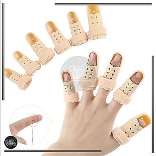 เฝือกนิ้ว ป้องกันการงอข้อปลายนิ้ว มือพลาสติกสีเนื้อ mallet finger สำหรับนิ้วล็อค ใช้ดามนิ้วสำหรับการรักษา
