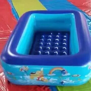 YTL สระน้ำเป่าลม 120 เซ็นติเมตร 2 ชั้น ขนาด: 120 x 90 x 35 (ยาว 1.2ม. กว้าง90ซม. สูง35ซม.) .สระน้ำครอบครัว