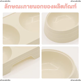 😺ชาม2ช่อง ชามอาหารแมว ที่ใส่อาหารแมว ชามอาหารสัตว์เลี้ยง ถ้วยอาหารแมว ชามกันมด ชามให้อาหารสุนัข🔥