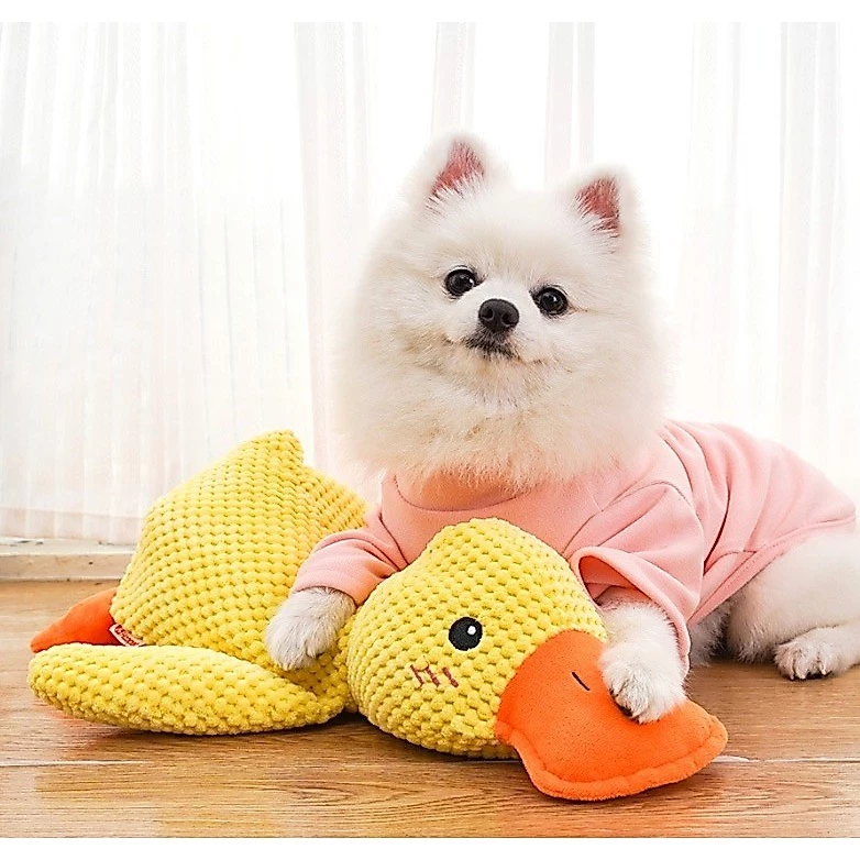 AL-1227 ตุ๊กตาเป็ดมีเสียง ของเล่นสุนัข ทนทาน สําหรับทําความสะอาดฟัน Duck Dog Toy สินค้ามาใหม่🔥 สินค้าพร้อมส่งในไทย thumbnail 4