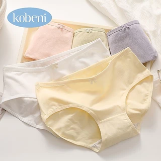 ⭐KOBENI⭐เอวกลาง กางเกงในไร้ขอบ กางเกงในผู้หญิง ผ้าฝ้าย ยืดกระชับ นุ่มระบายอากาศดี ผ้าเนียนนิ่มใส่สบาย