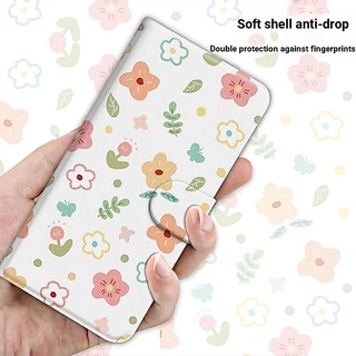 Samsung หนัง Retro ดอกไม้เหมาะสําหรับ A21S A22 A23 A31 A32 M32 A33 A34 5G เคสโทรศัพท์กันกระแทก