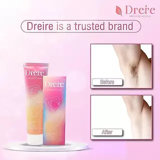 [ 100 g.] Drere ครีมกำจัดขน ชนิดละเอียดอ่อนและนุ่มนวล สารสกัดจากพืช