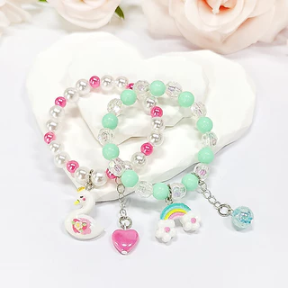 สร้อยข้อมือเด็ก เครื่องประดับเด็ก พร้อมจี้ลายน่ารัก พร้อมส่งจากไทย