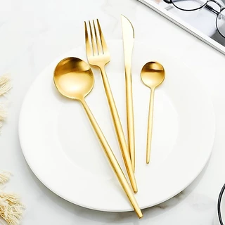 🌟DIY🌟 ช้อนส้อม ช้อน&ส้อม ชุดช้อนส้อม ช้อนเกาหลี ส้อมเกาหลี ชุดช้อนส้อม 21cm ช้อนส้อม สแตนเลสแท้ ทรงเกาหลีแท้