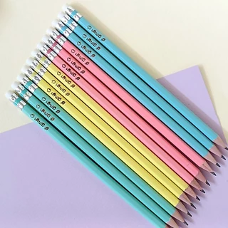 ดินสอไม้ HB สลักชื่อ MasterArt Pastel( 1กล่อง 12 แท่ง/สลักได้ 1 ชื่อ)