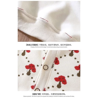 เสื้อคาร์ดิแกนกันหนา ให้ความอบอุ่น แบบหนา อเนกประสงค์ แฟชั่นฤดูใบไม้ร่วง และฤดูหนาว เด็กผู้หญิง🥭