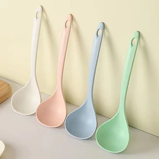 365mall(ร้านไทย)(TSS532）กระบวยทัพพี ช้อนซุป ช้อนตักซุป สําหรับตักซุป Plastic spoon จากวัสดุธรรมชาติ