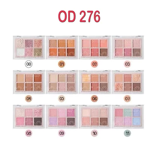 OD276 odbo โอดีบีโอ ซิกเนเจอร์ อายแชโดว์ พาเลท 6เฉดสีใน1ตลับ Eyeshadow อายแชโดว์ทาตา ขนาด 4.8 กรัม