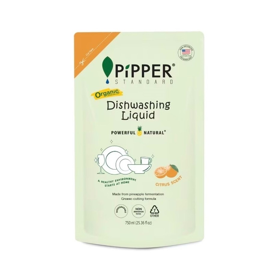 Pipper standard dish washing liquid critus น้ำยาล้างจานธรรมชาติ กลิ่นซีตรัส