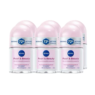 NIVEA Anti-Perspirant Roll On นีเวีย โรลออน ผลิตภัณฑ์ระงับกลิ่นกาย 12 มล. (แพ็ค 6ขวด)