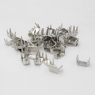 Zipper Top & Bottom Repair Kit – 50 Pcs Zipper Stopper Set (Silver/Golds) #3 #5