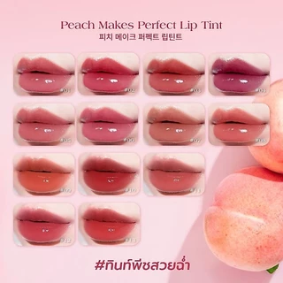 ((ML37 - 13 เฉดสี)) พีชเมค ลิปทินท์ ปากฉ่ำ ริมฝีปากชุ่มชื้น ติดทนนาน barenbliss Peach Makes Perfect Lip Tint 12 hr.