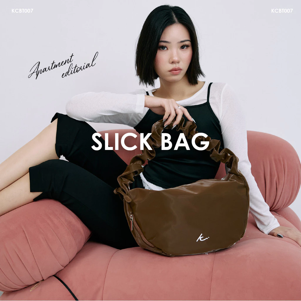 KIM&CO. ORIGINAL - SLICK BAG(KCBT007) กระเป๋า Crossbody มี 6 สี Black/Grey/White/Pink/Brown/Blue