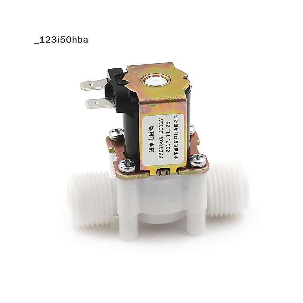 HBA 1/2 "n/c โซลินอยด์วาล์วไฟฟ้า12V น้ำแม่เหล็กปกติปิดค่า pH