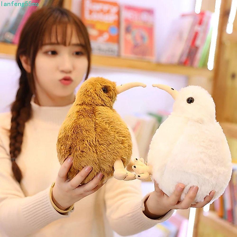LANFENG Kiwi Bird Plush ของเล่นเด็กหมอนการ์ตูนคริสต์มาสเหมือนจริง Kiwi Bird 20/30/50 ซม.ตกแต่งบ้านZe