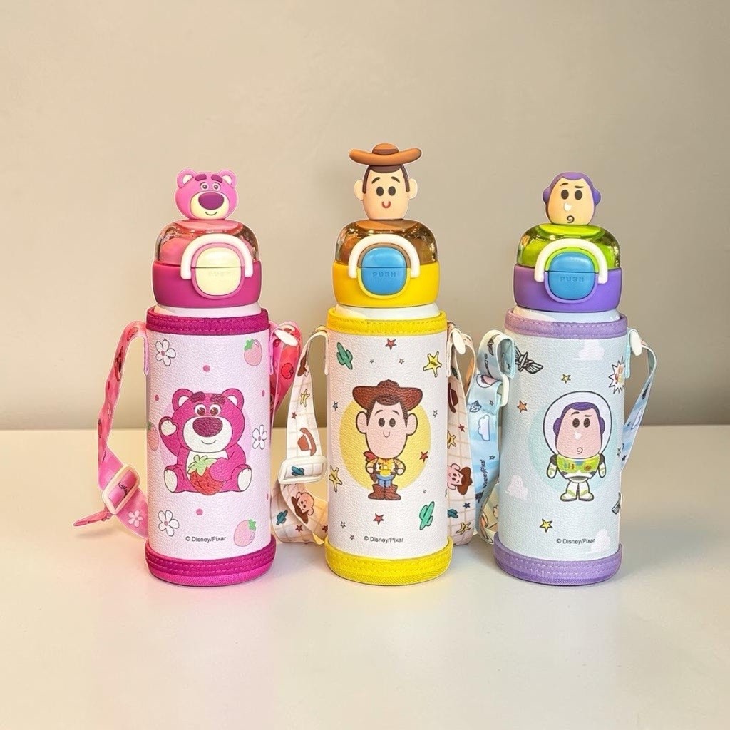 ขวดน้ำ Toy Story ขวดน้ำเก็บอุณหภูมิ 2in1 ขนาด 520 ml. สแตนเลส 316 ใช้ได้ทั้งหลอดดูด + ยกดื่ม ฝาปิดสนิท กันน้ำหกได้ 100%