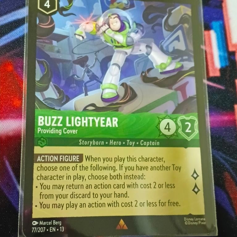 Buzz Lightyear Providing Cover 77/207 en13 Disney Lorcana Trading card game