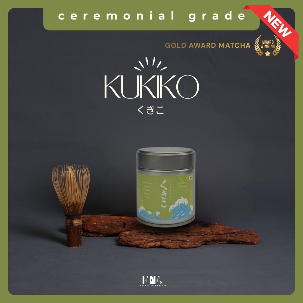FFF's Matcha | Yame KUKIKO "Saemidori" จากไร่รางวัล มัทฉะโทนถั่ว ช็อคโกแลต | ceremonial grade (Fukuoka)| Japanese Matcha
