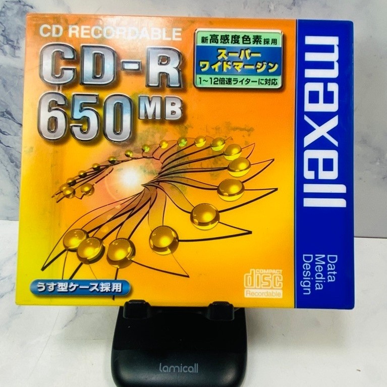 maxell แผ่น CD-R ความจุ 650 MB จำนวน 1 แผ่น MADE IN JAPAN (DISK : D63) สินค้าใหม่ ในซีล