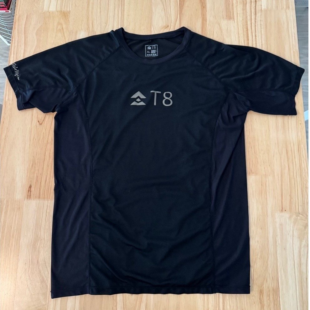T8 Run เสื้อวิ่งแขนสั้น ผู้หญิง สีดำ Pure Black Size XL