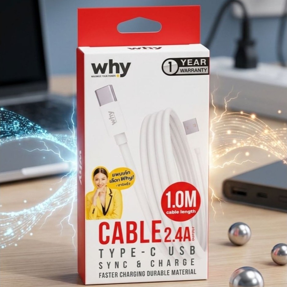 cable 2.4A  Type-c 1.0m